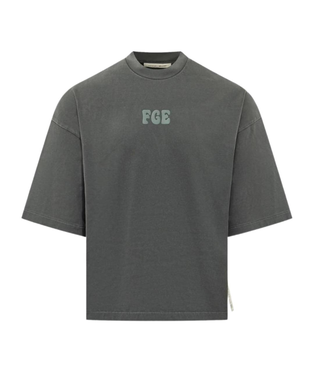 FEAR OF GOD ESSENTIALS Серая хлопковая футболка, фото 1