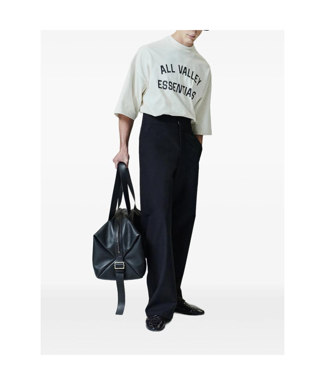 FEAR OF GOD ESSENTIALS Бежевая хлопковая футболка, фото 5