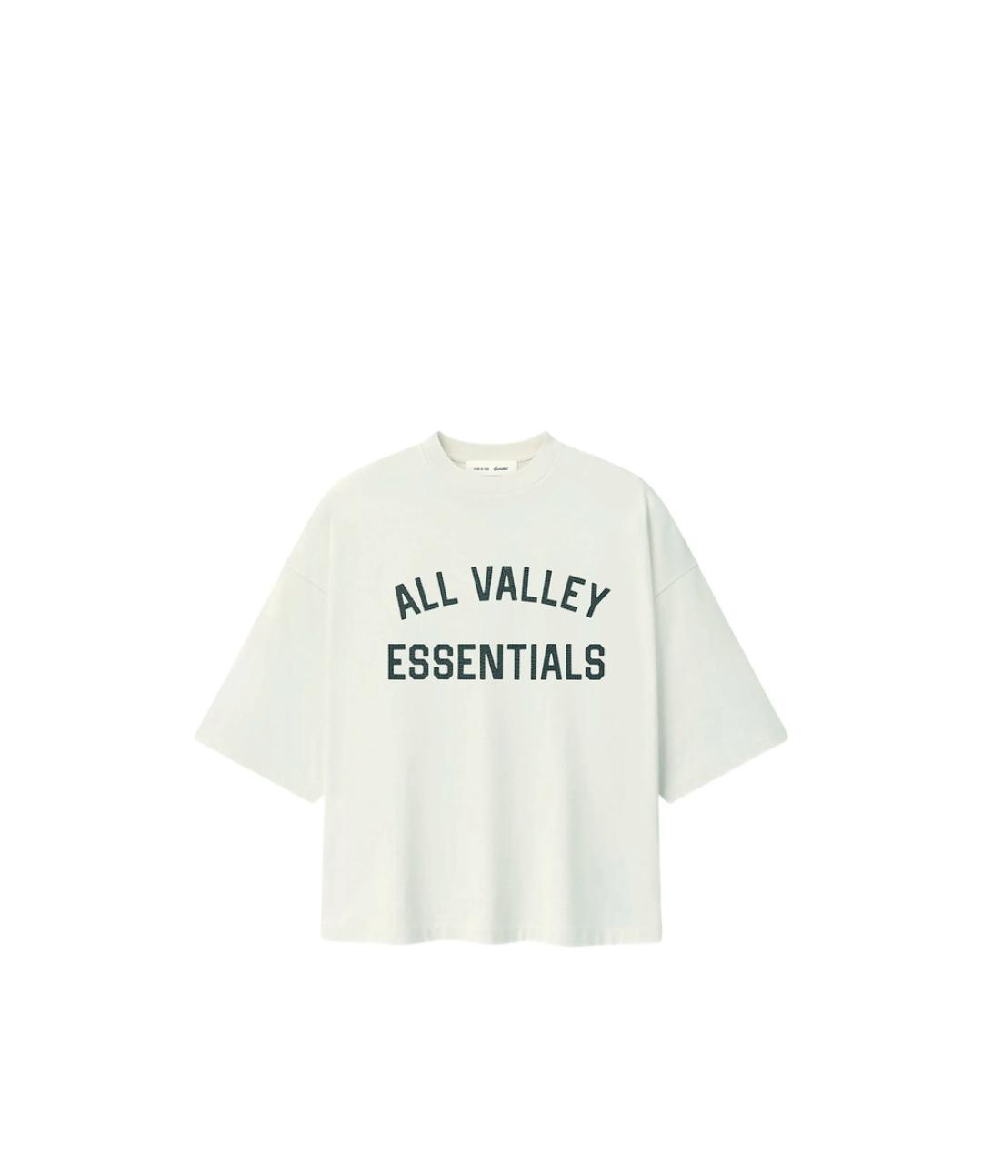 FEAR OF GOD ESSENTIALS Бежевая хлопковая футболка, фото 1
