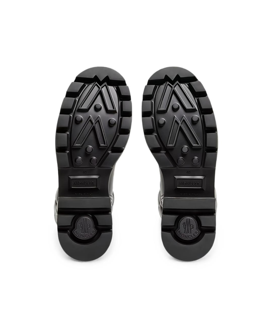 MONCLER Черные резиновые сапоги, фото 4