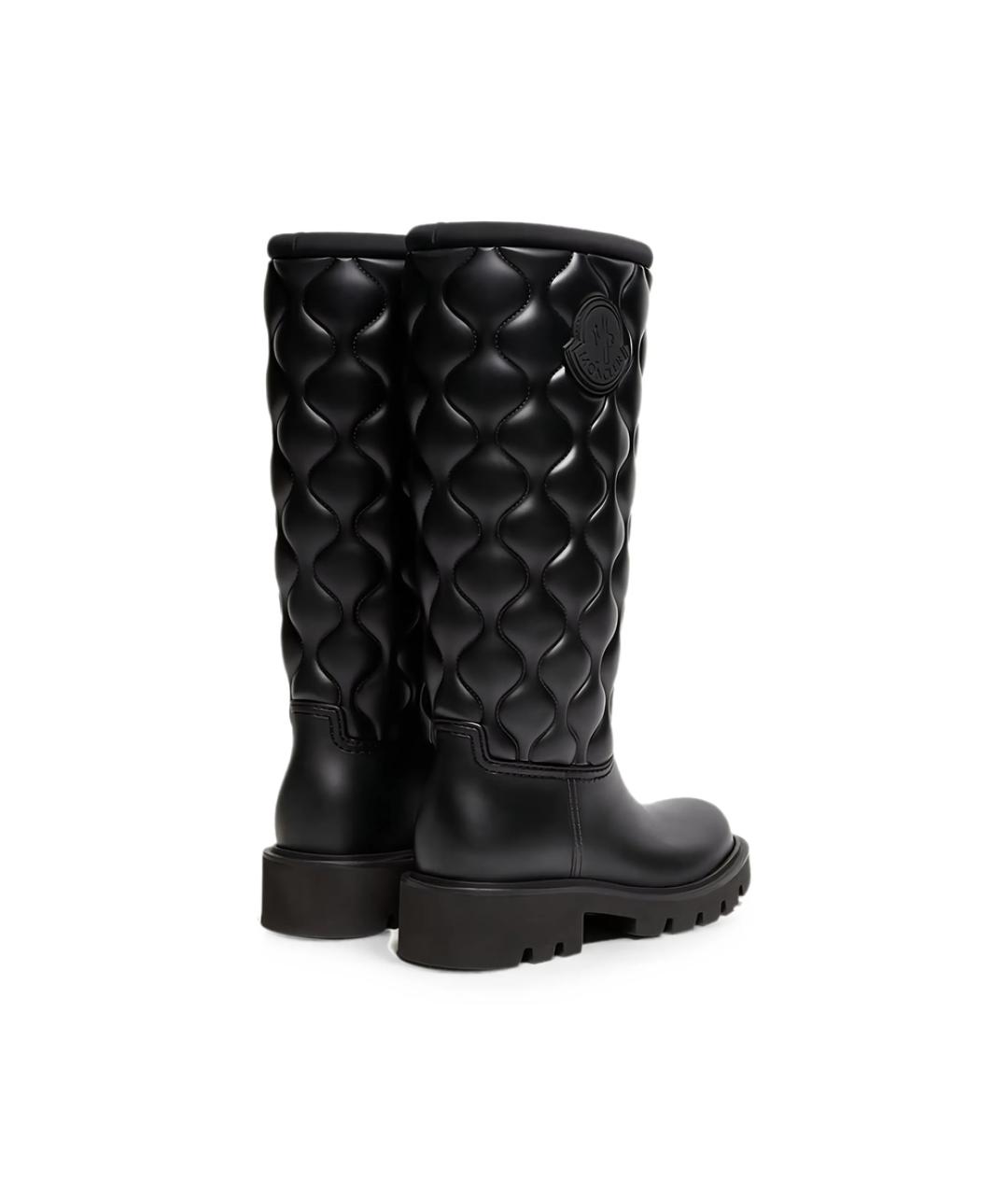 MONCLER Черные резиновые сапоги, фото 3