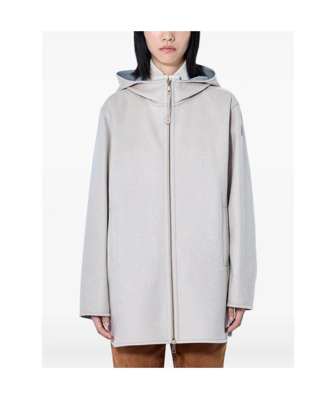 MONCLER Бежевая шерстяная куртка, фото 1