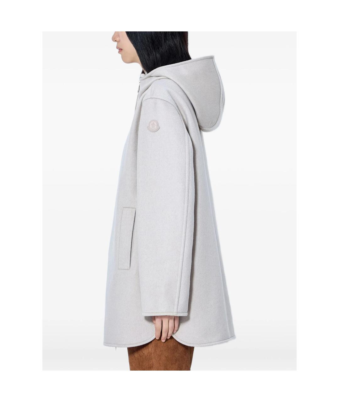 MONCLER Бежевая шерстяная куртка, фото 4
