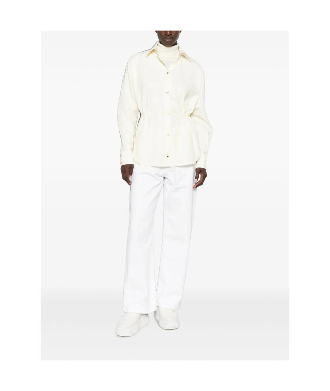 MONCLER Белая шерстяная рубашка, фото 3