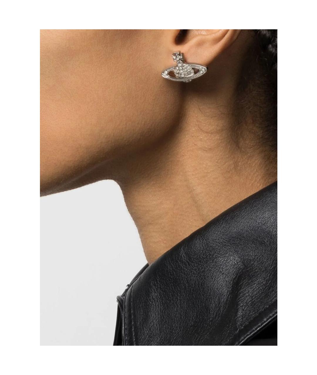 VIVIENNE WESTWOOD Серебряные металлические серьги, фото 2