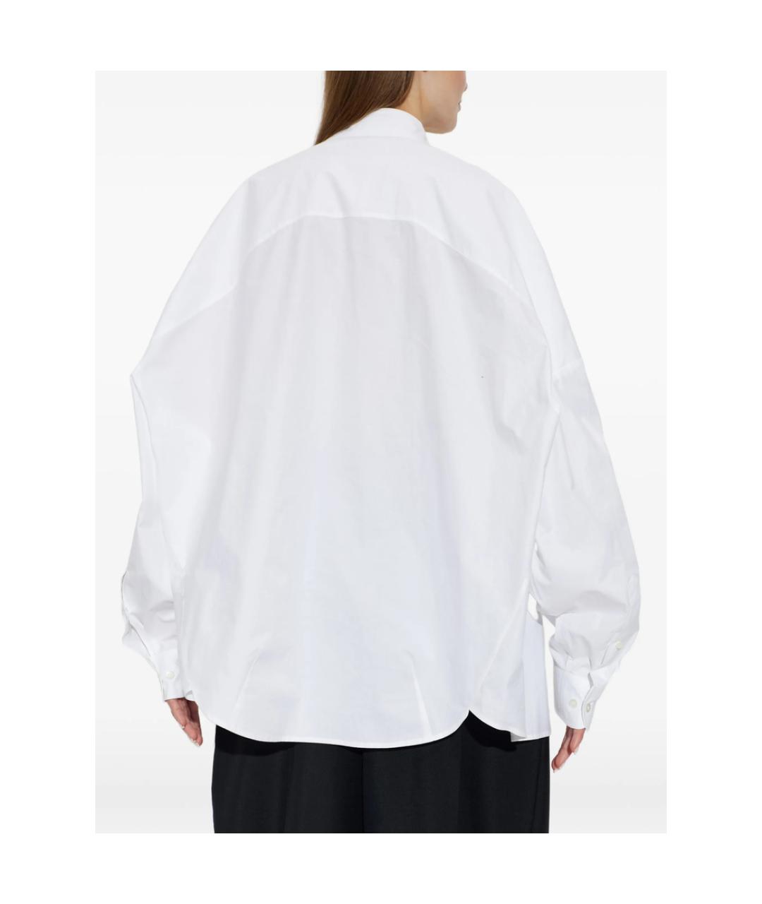 DRIES VAN NOTEN Белая хлопковая рубашка, фото 4