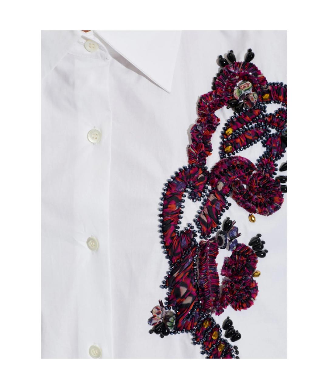 DRIES VAN NOTEN Белая хлопковая рубашка, фото 2