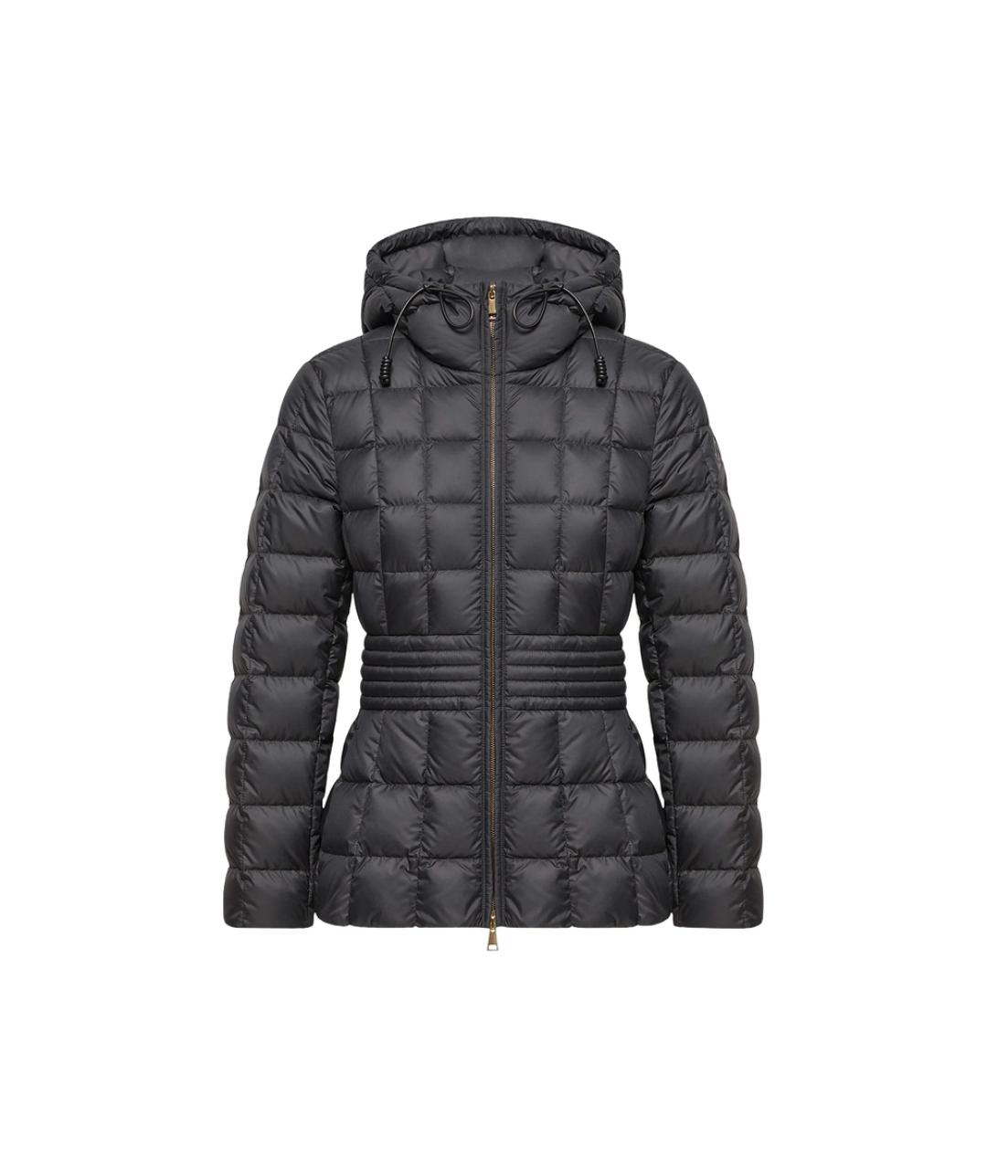 MONCLER Черный полиэстеровый пуховик, фото 1