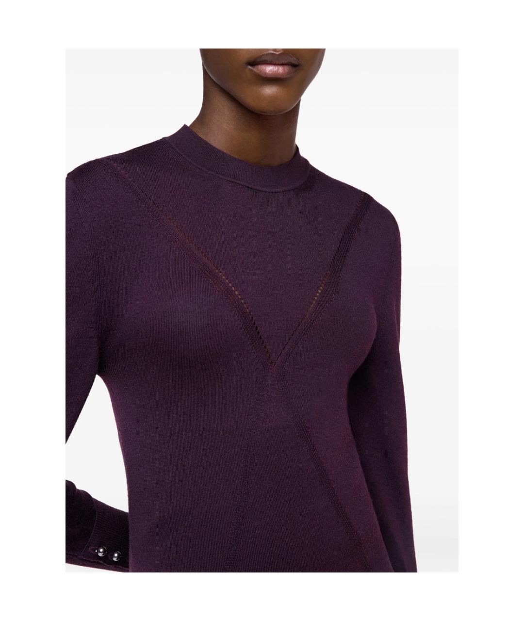 PACO RABANNE Фиолетовая шерстяная водолазка, фото 2