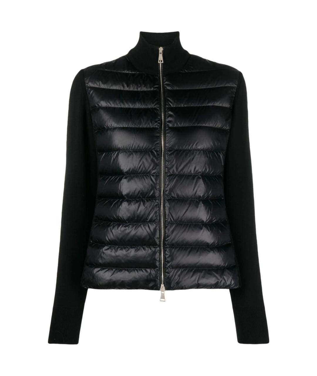 MONCLER Черный шерстяной кардиган, фото 1