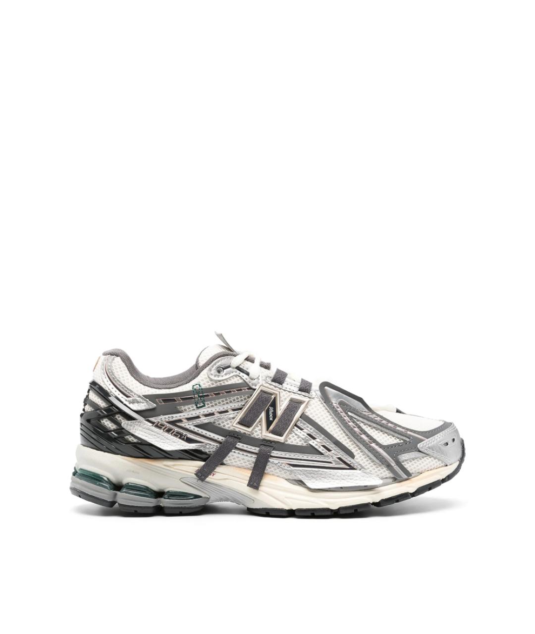 NEW BALANCE Серые текстильные низкие кроссовки / кеды, фото 5