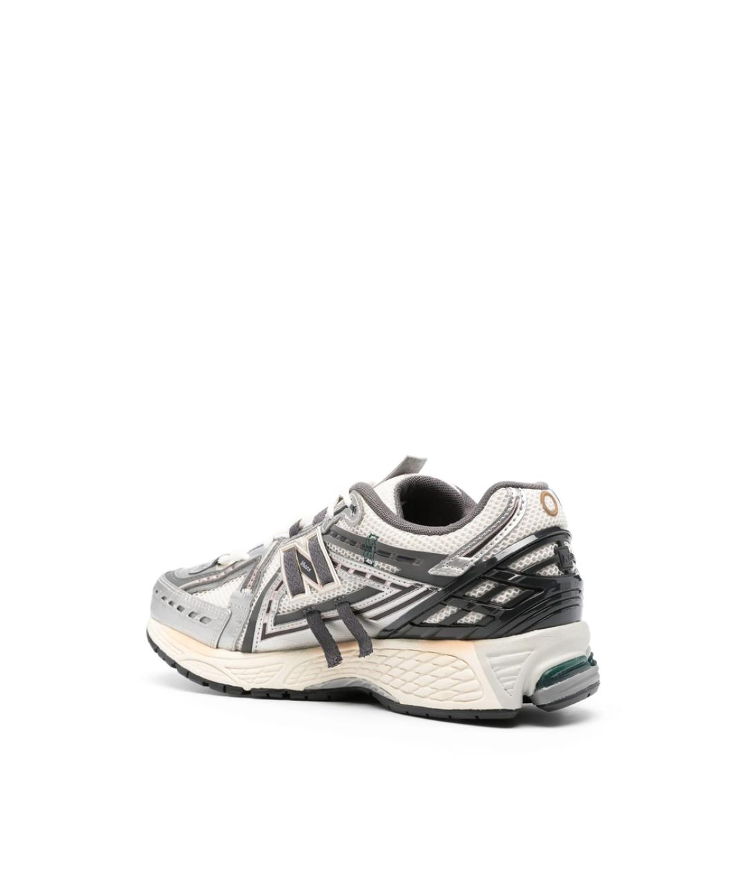NEW BALANCE Серые текстильные низкие кроссовки / кеды, фото 3