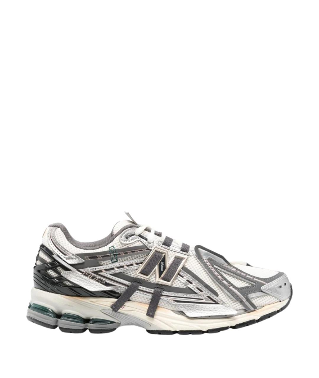 NEW BALANCE Серые текстильные низкие кроссовки / кеды, фото 1