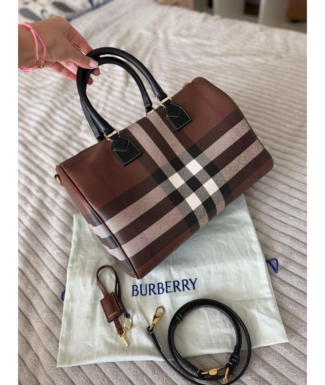 BURBERRY Коричневая дорожная/спортивная сумка, фото 3