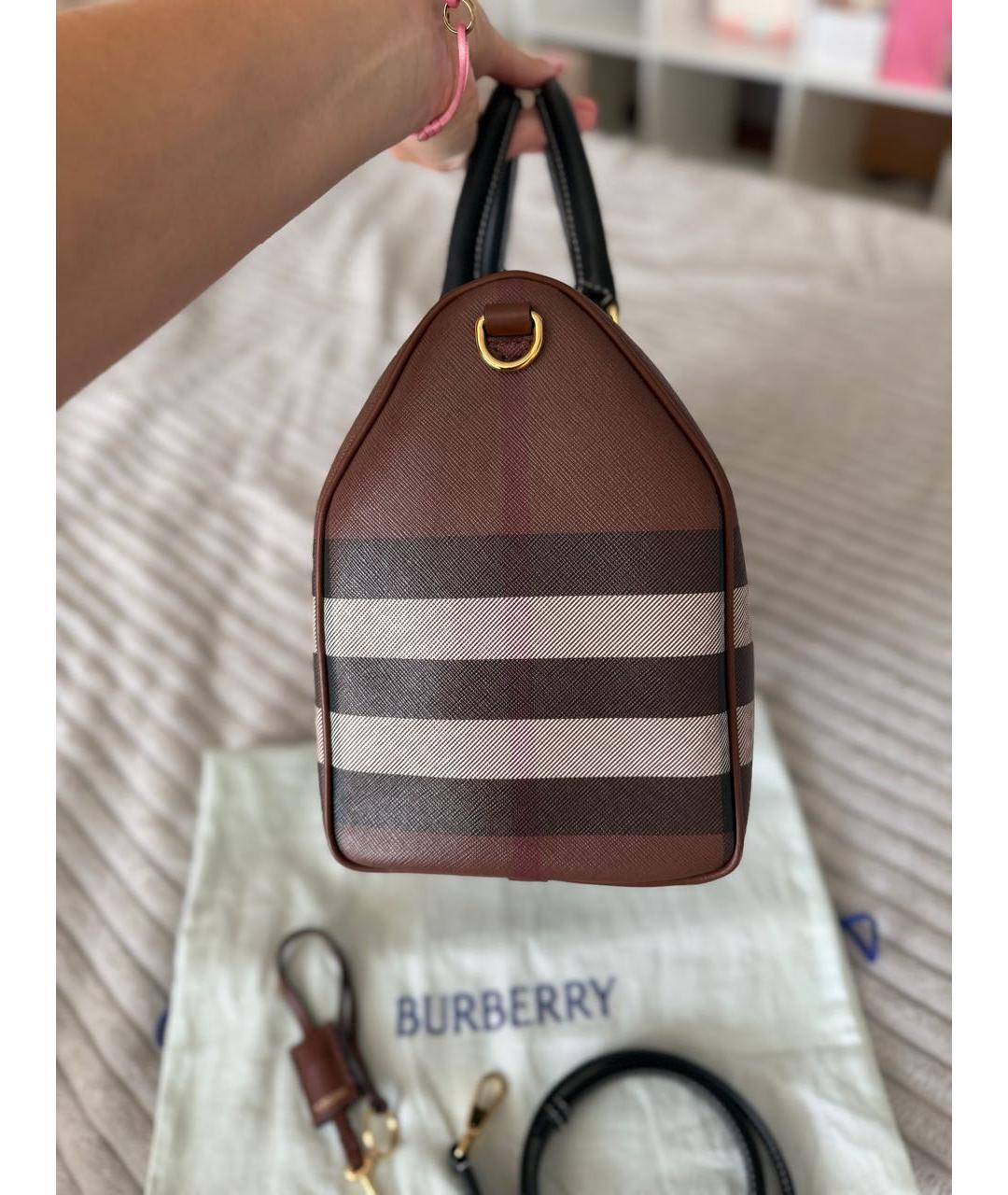 BURBERRY Коричневая дорожная/спортивная сумка, фото 4