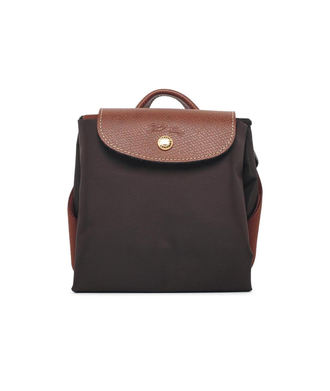 LONGCHAMP Коричневый синтетический рюкзак, фото 1