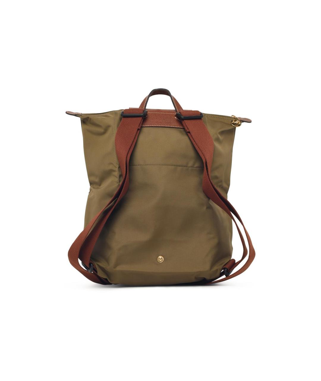 LONGCHAMP Зеленый синтетический рюкзак, фото 3