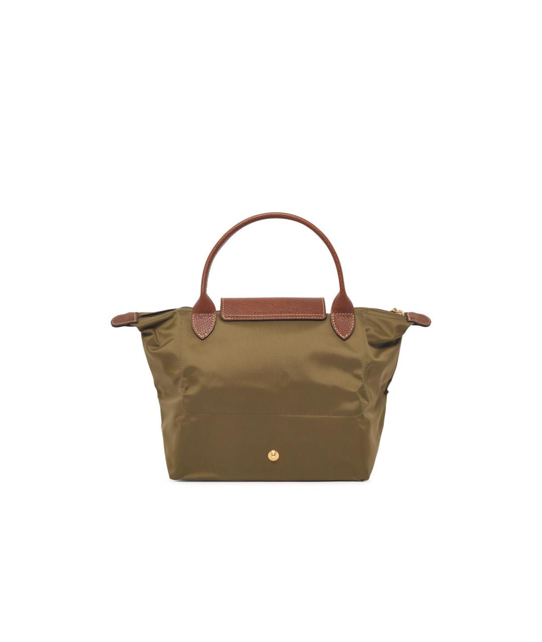 LONGCHAMP Зеленая синтетическая сумка тоут, фото 3