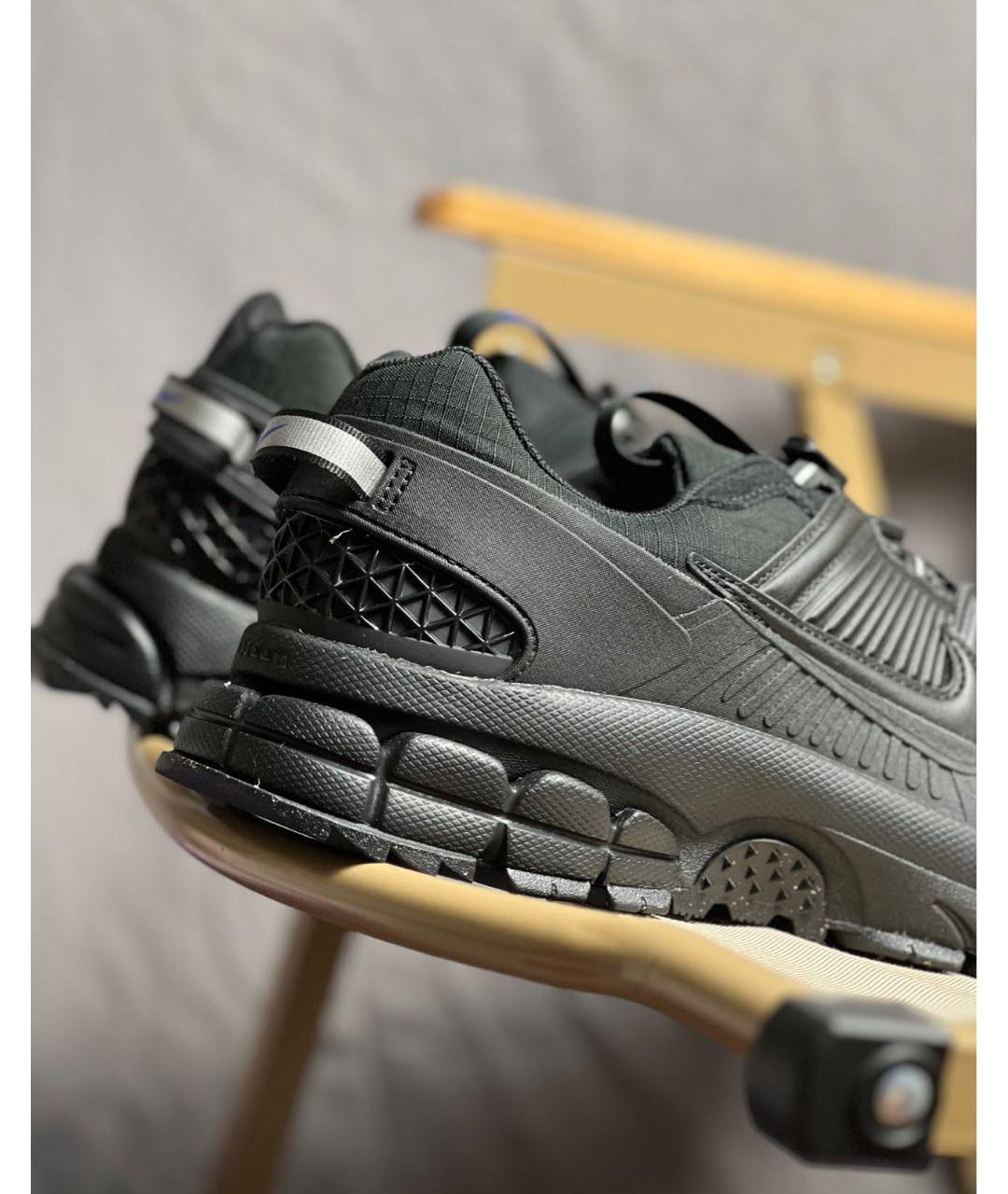 NIKE Черные текстильные низкие кроссовки / кеды, фото 6