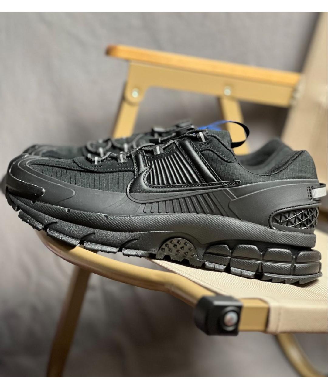 NIKE Черные текстильные низкие кроссовки / кеды, фото 7