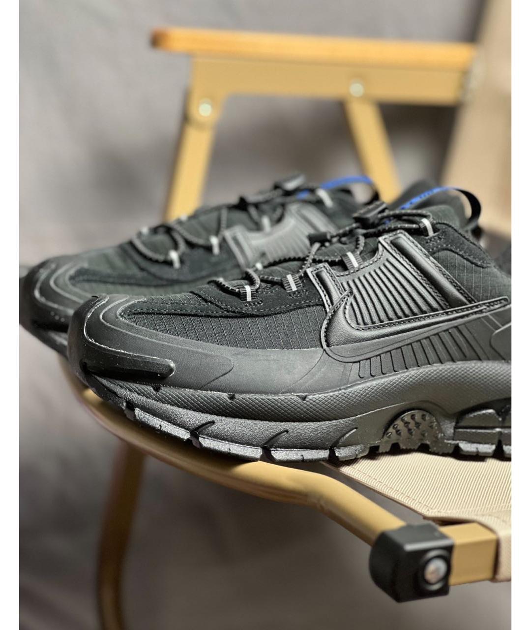 NIKE Черные текстильные низкие кроссовки / кеды, фото 5