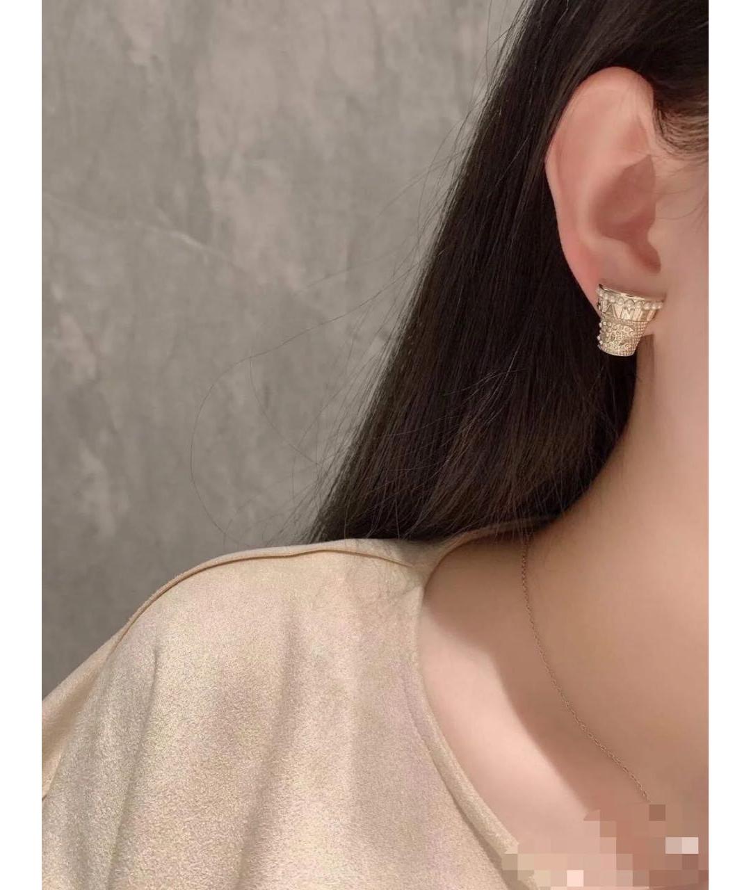 CHANEL Золотые серьги, фото 4