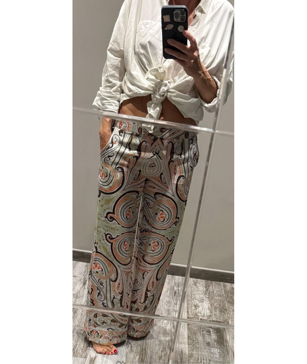 ETRO Шелковые брюки широкие, фото 3