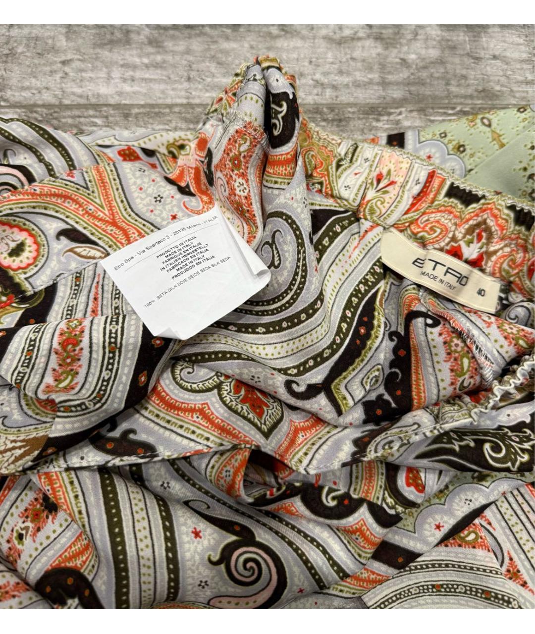 ETRO Шелковые брюки широкие, фото 2