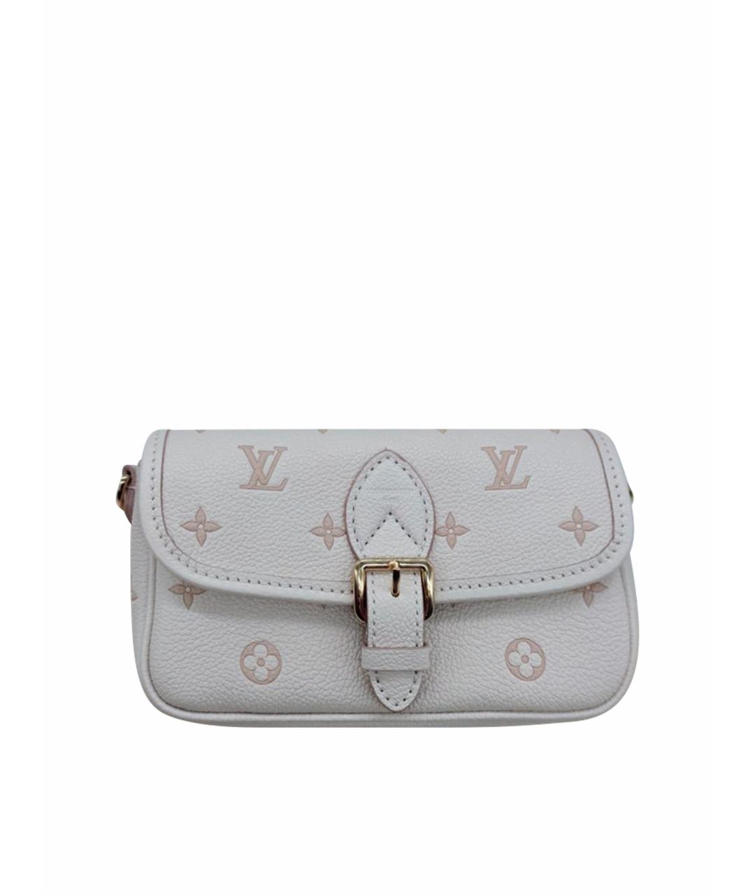 LOUIS VUITTON Бежевая кожаная сумка через плечо, фото 1