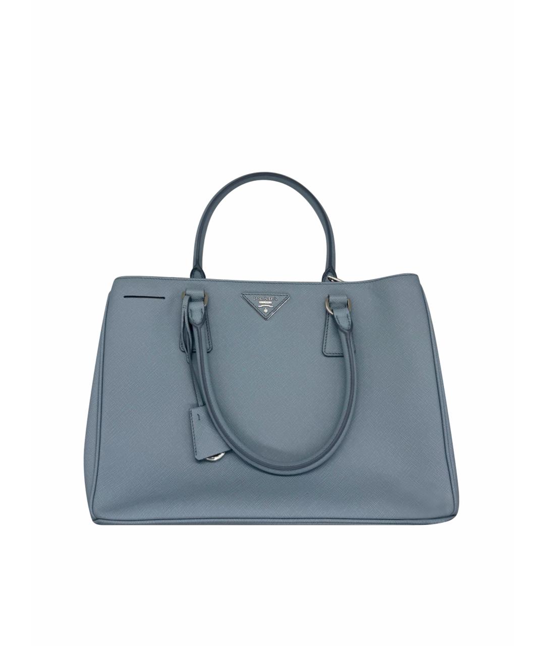 PRADA Голубая кожаная сумка через плечо, фото 1