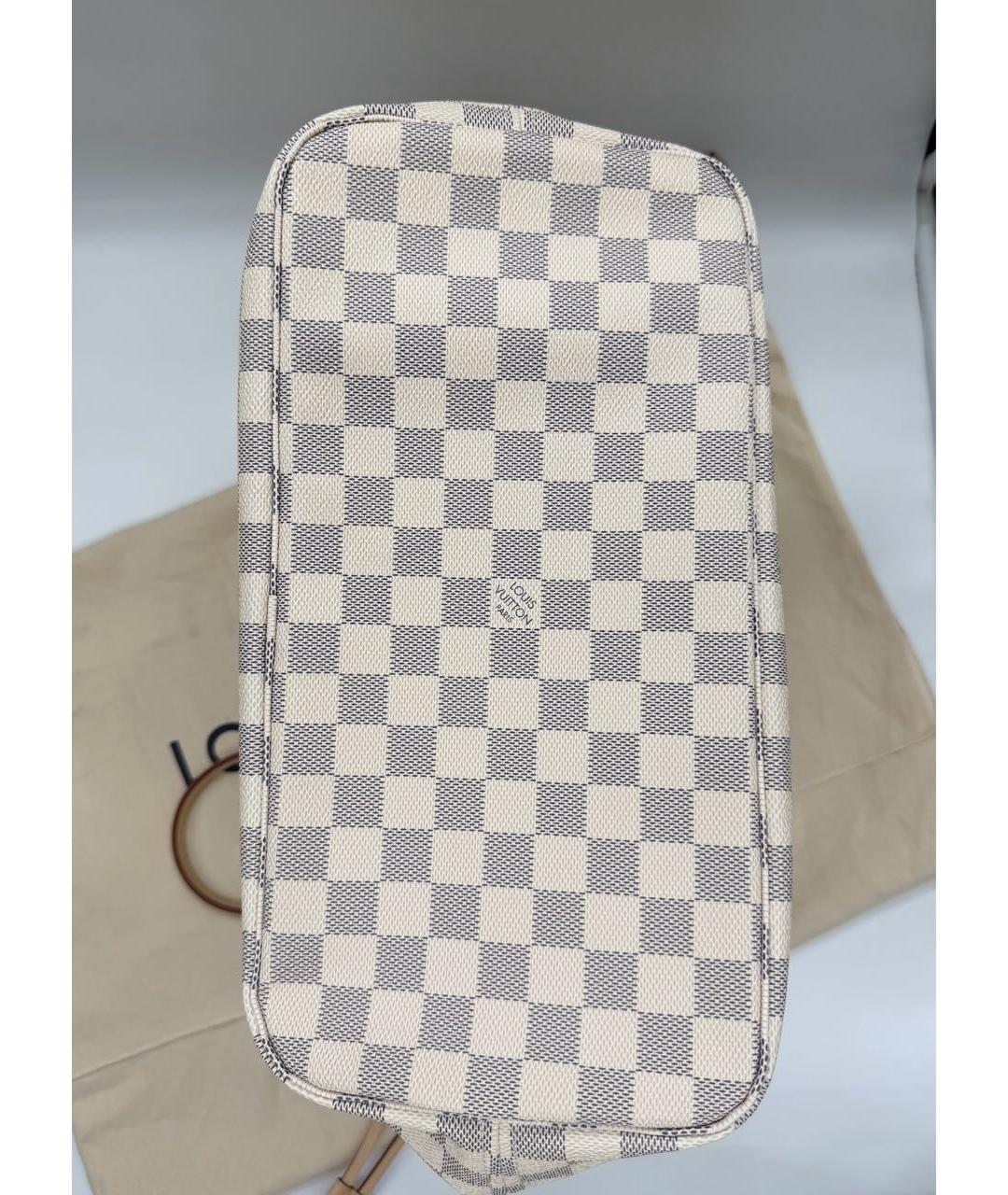 LOUIS VUITTON Белая кожаная сумка через плечо, фото 3
