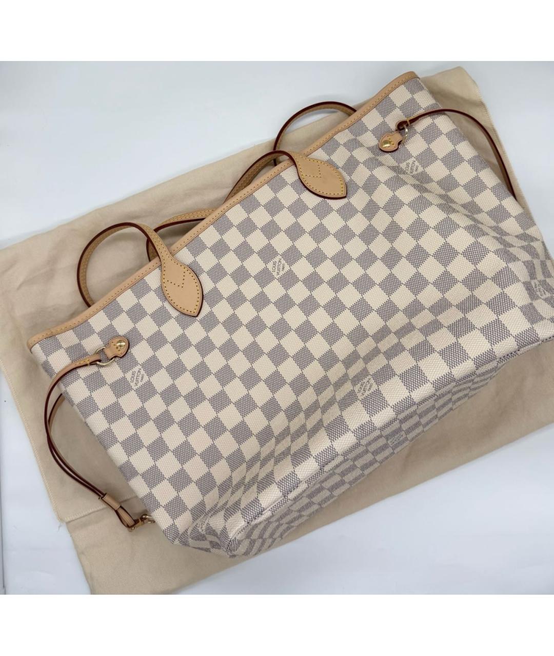 LOUIS VUITTON Белая кожаная сумка через плечо, фото 2