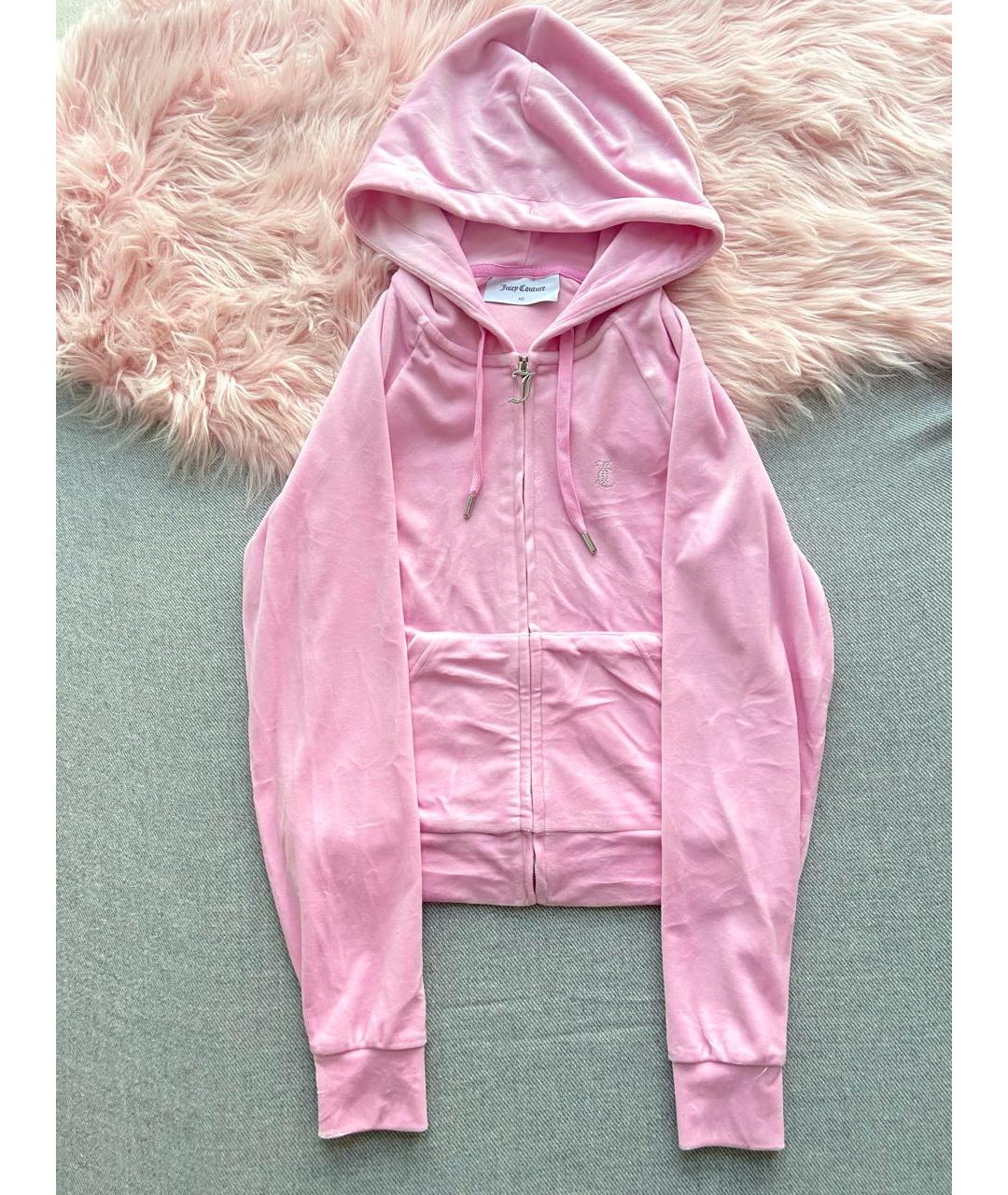 JUICY COUTURE Розовый велюровый спортивные костюмы, фото 2