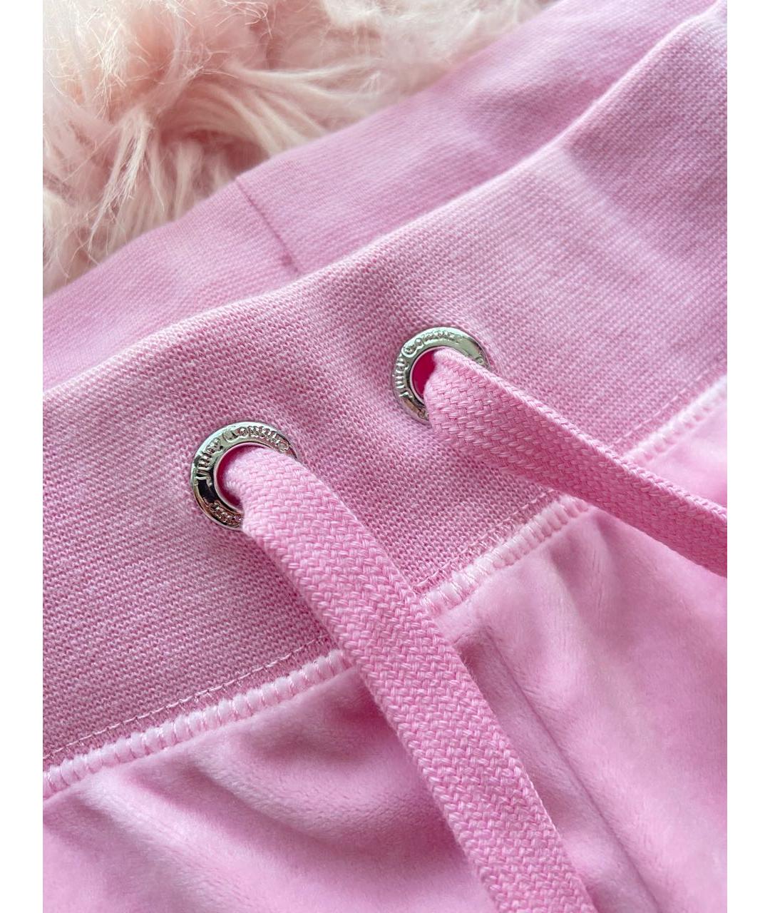 JUICY COUTURE Розовый велюровый спортивные костюмы, фото 5