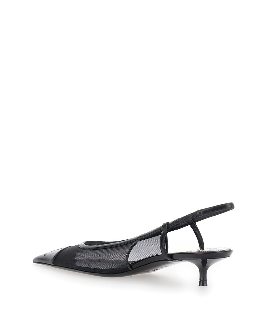 SAINT LAURENT Черные синтетические туфли, фото 3