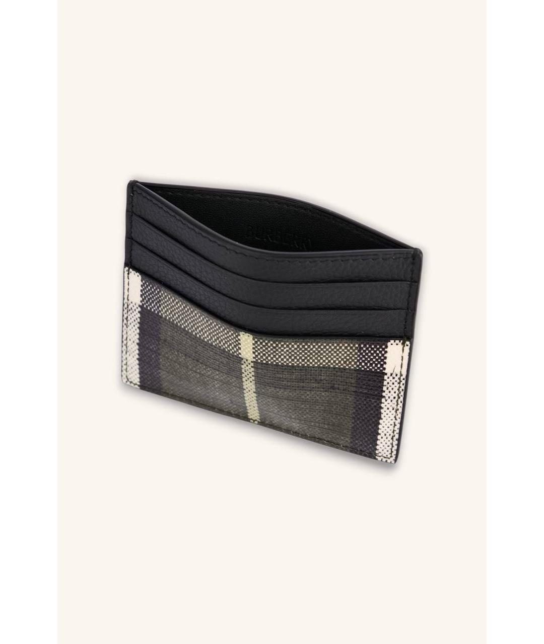 BURBERRY Хаки кожаный кардхолдер, фото 3