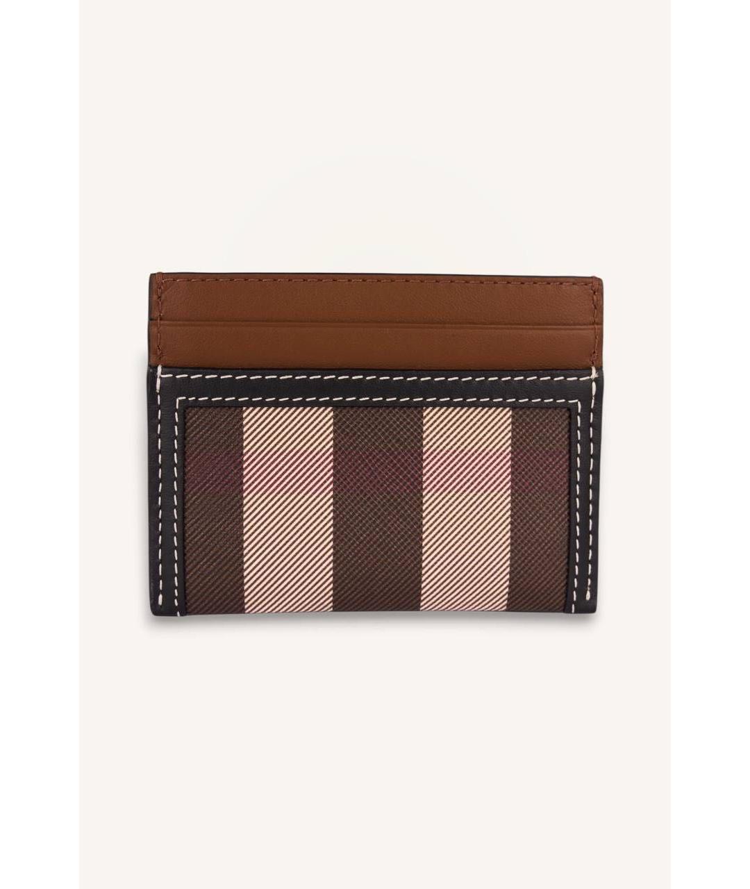 BURBERRY Коричневый кожаный кардхолдер, фото 2