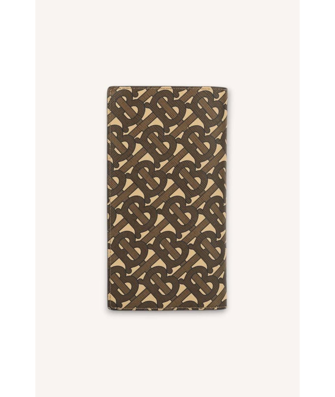 BURBERRY Коричневый кожаный кошелек, фото 3