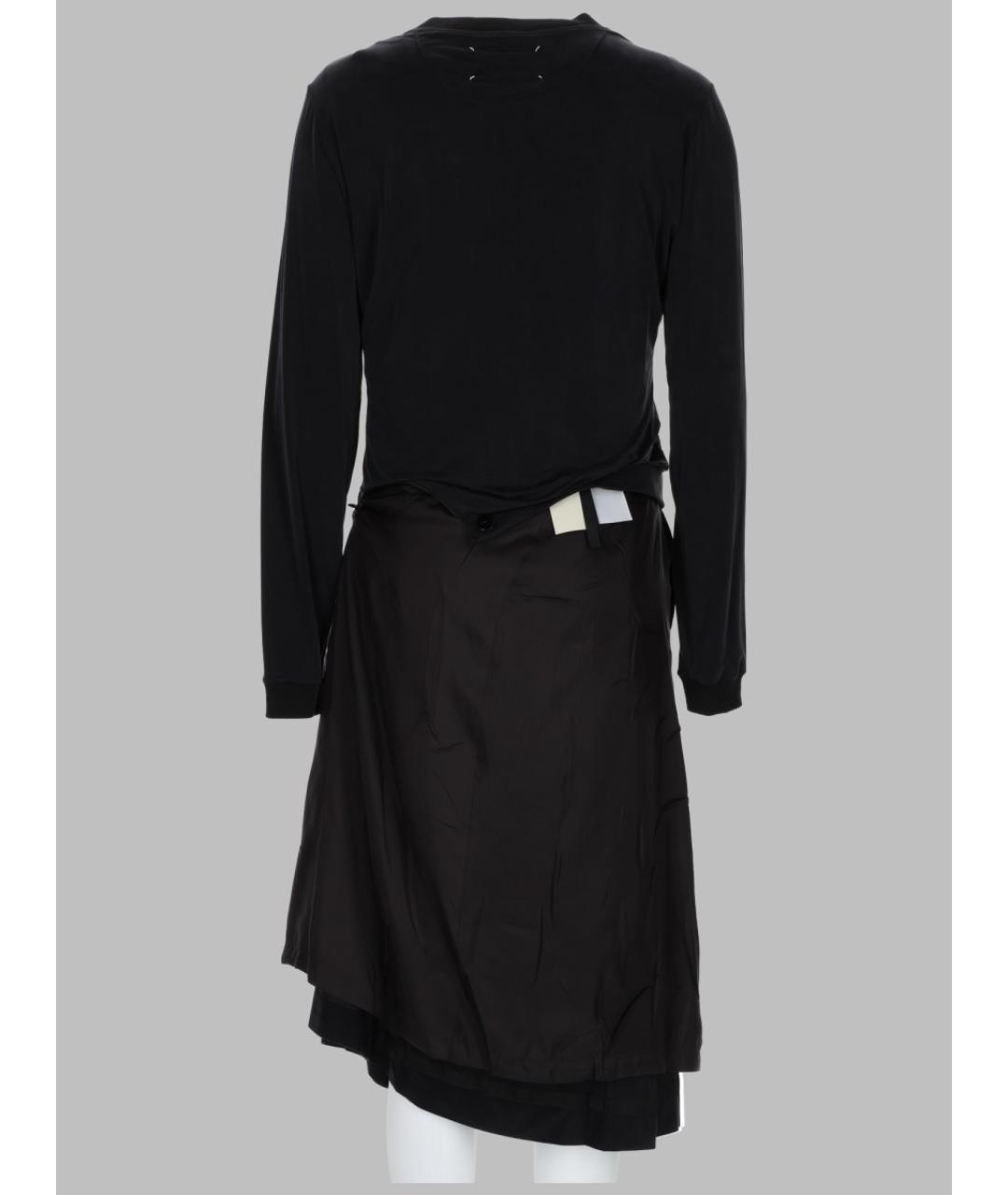 MAISON MARGIELA Черное вискозное повседневное платье, фото 2