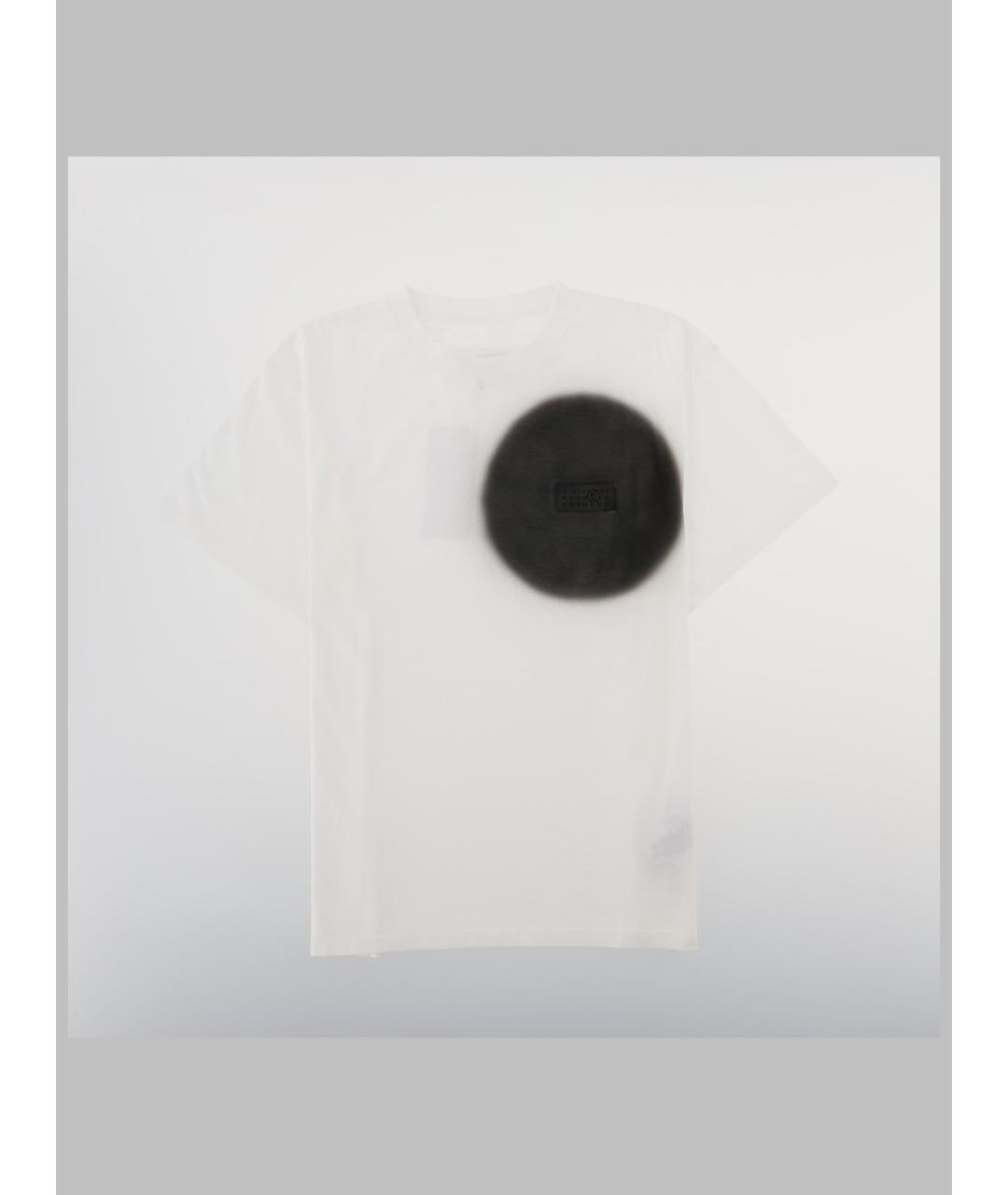 MM6 MAISON MARGIELA Белая хлопковая футболка, фото 3