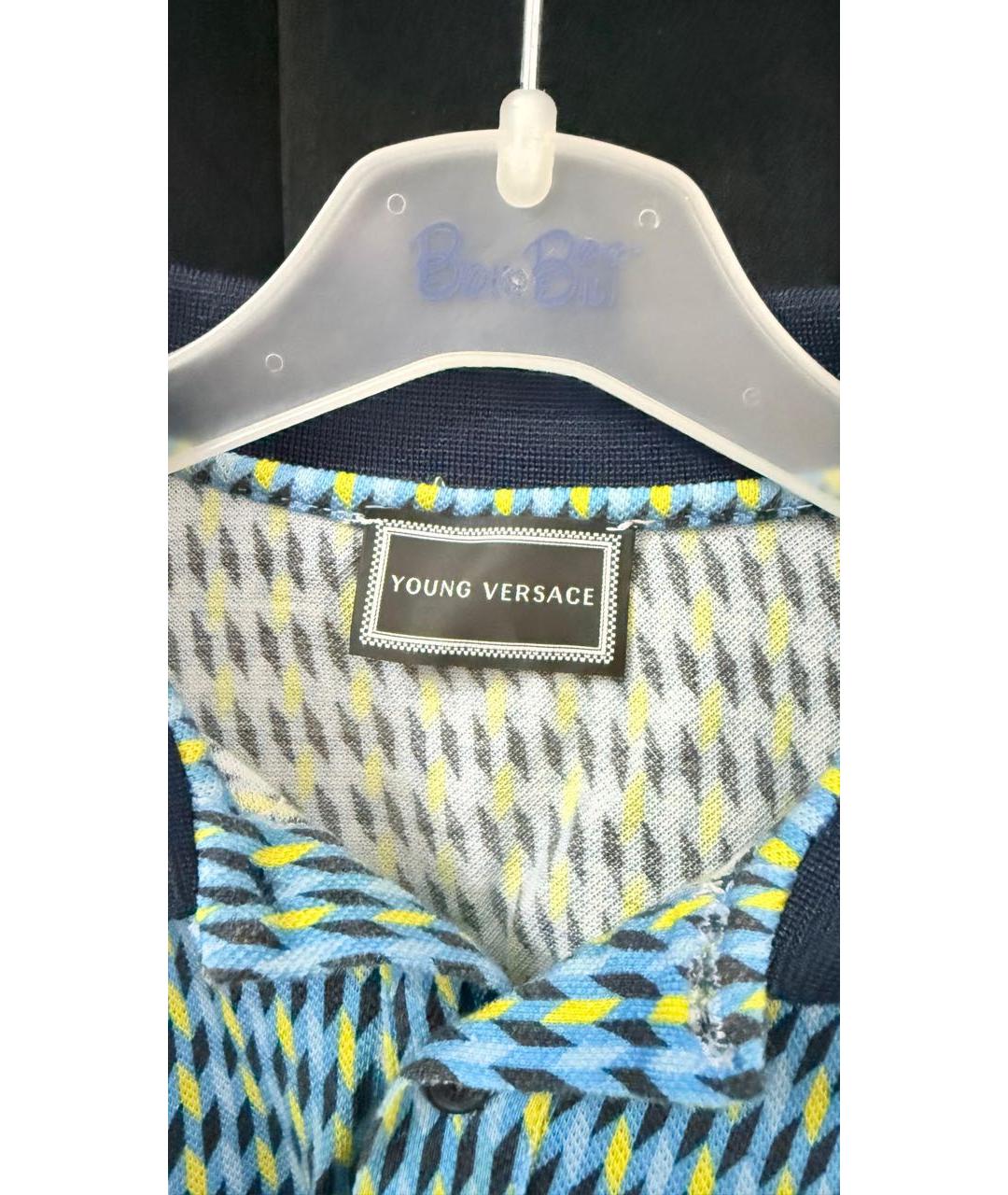 VERSACE Мульти вискозная детская футболка, фото 5
