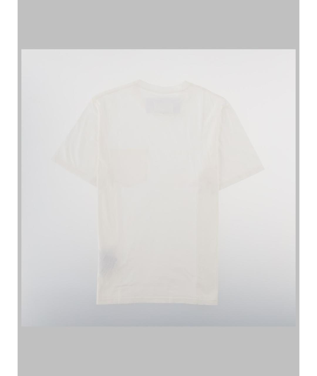 MAISON MARGIELA Белая хлопковая футболка, фото 2