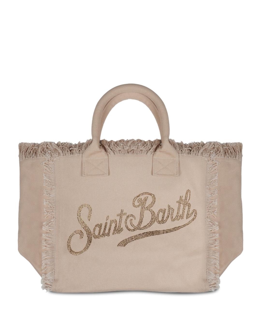 MC2 SAINT BARTH Бежевая хлопковая сумка тоут, фото 1