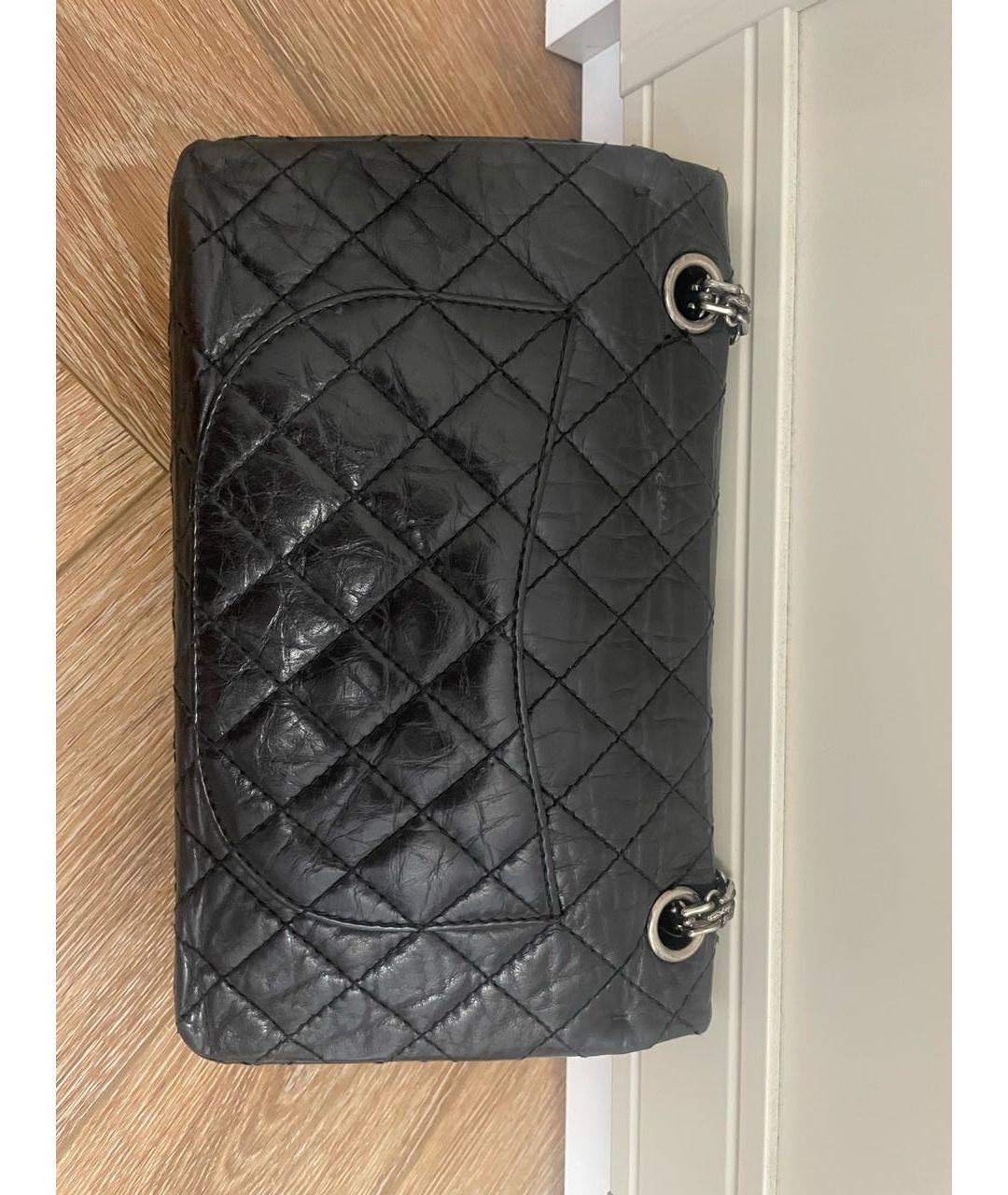 CHANEL Черная сумка через плечо из экзотической кожи, фото 7