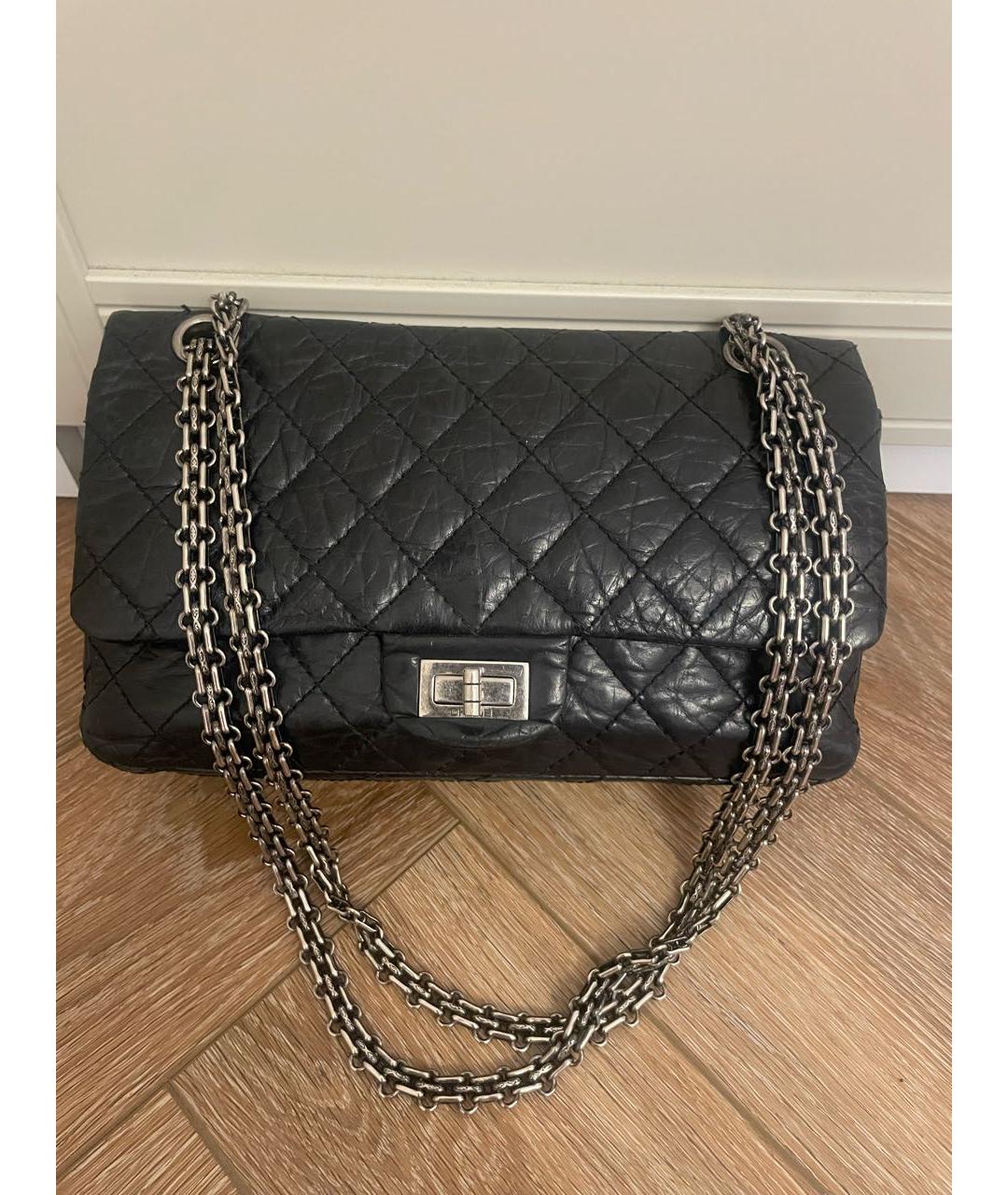 CHANEL Черная сумка через плечо из экзотической кожи, фото 9