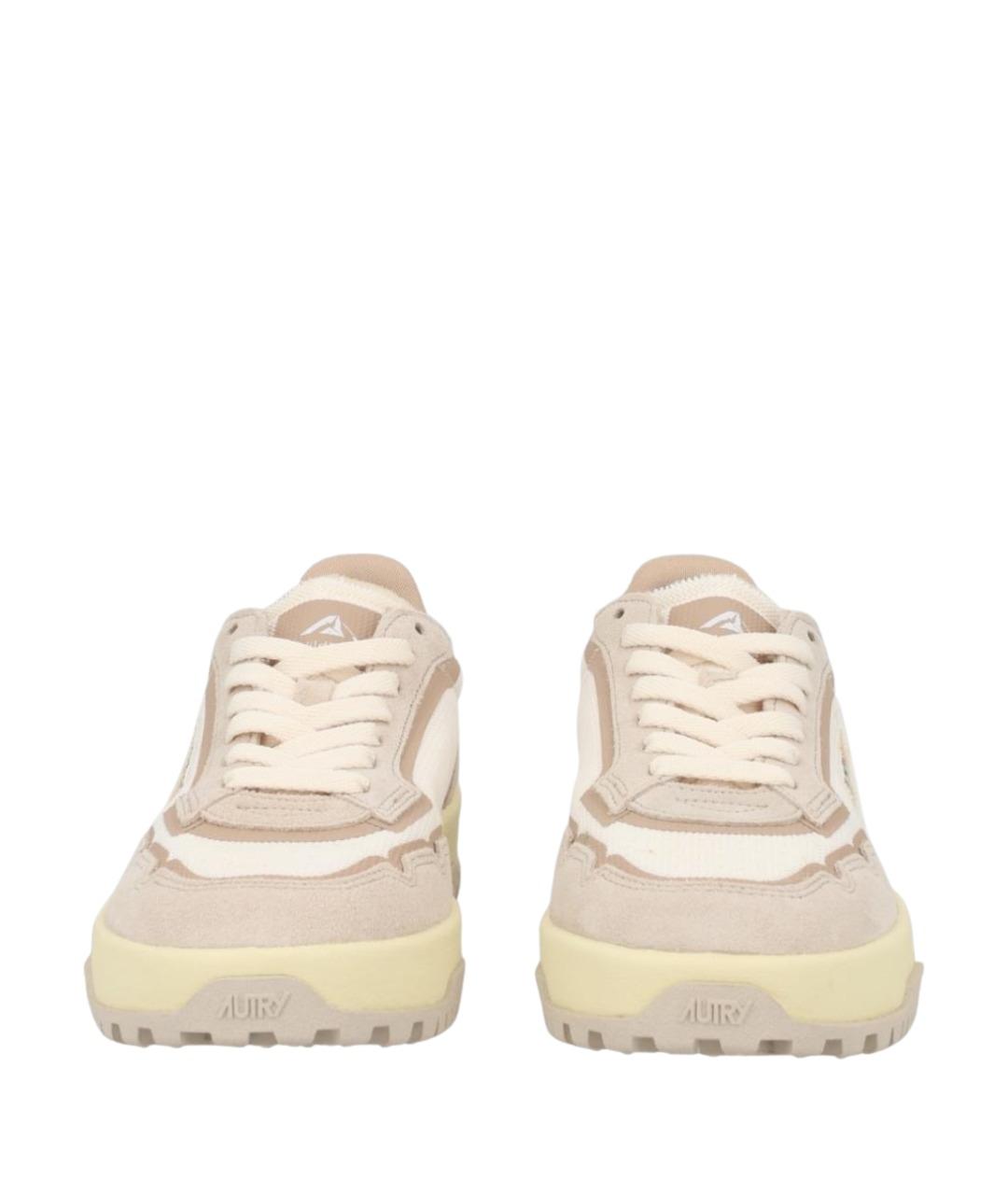 AUTRY Бежевые замшевые кроссовки, фото 1