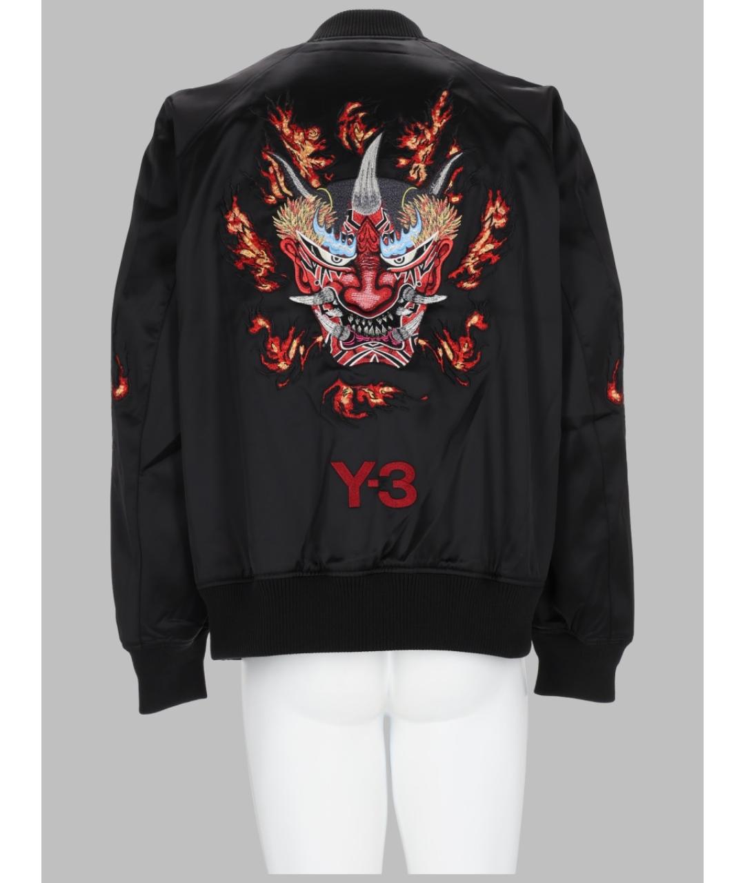 Y-3 Черная полиэстеровая куртка, фото 2