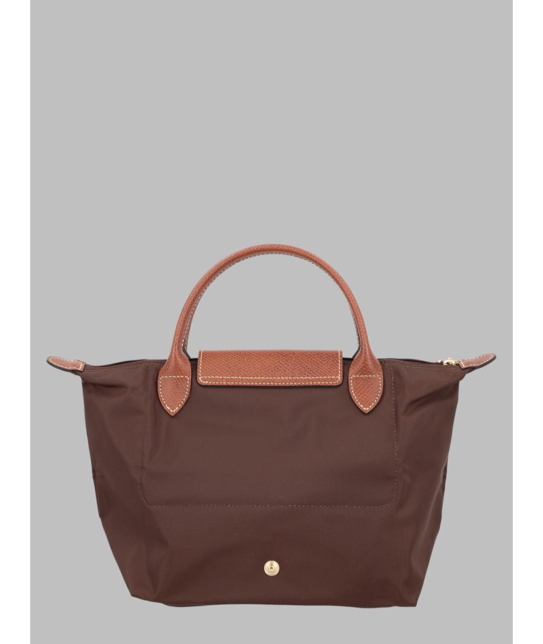 LONGCHAMP Коричневая синтетическая сумка тоут, фото 2