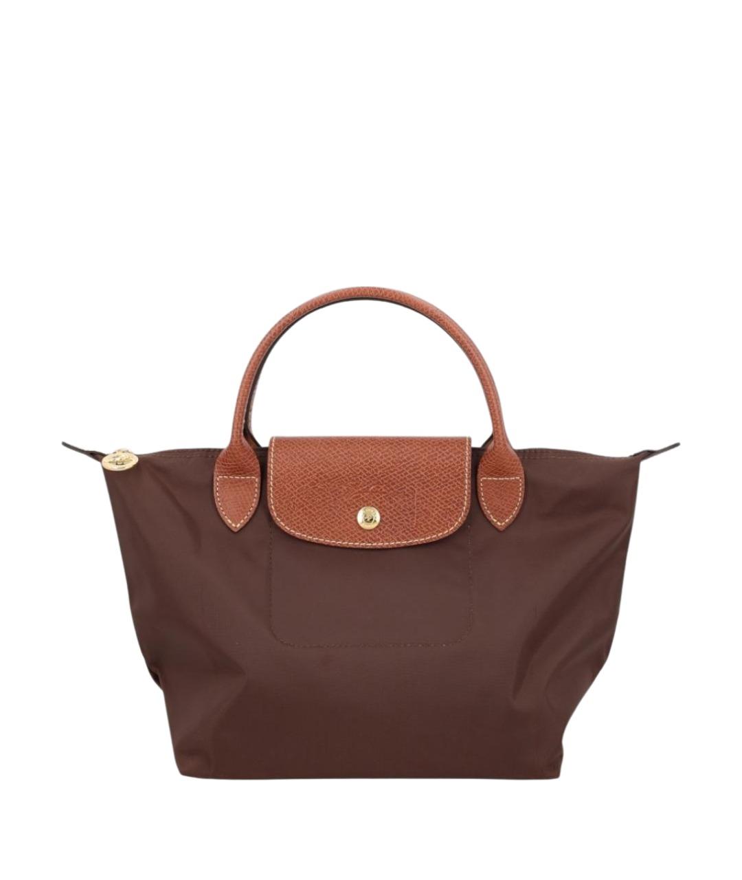 LONGCHAMP Коричневая синтетическая сумка тоут, фото 1