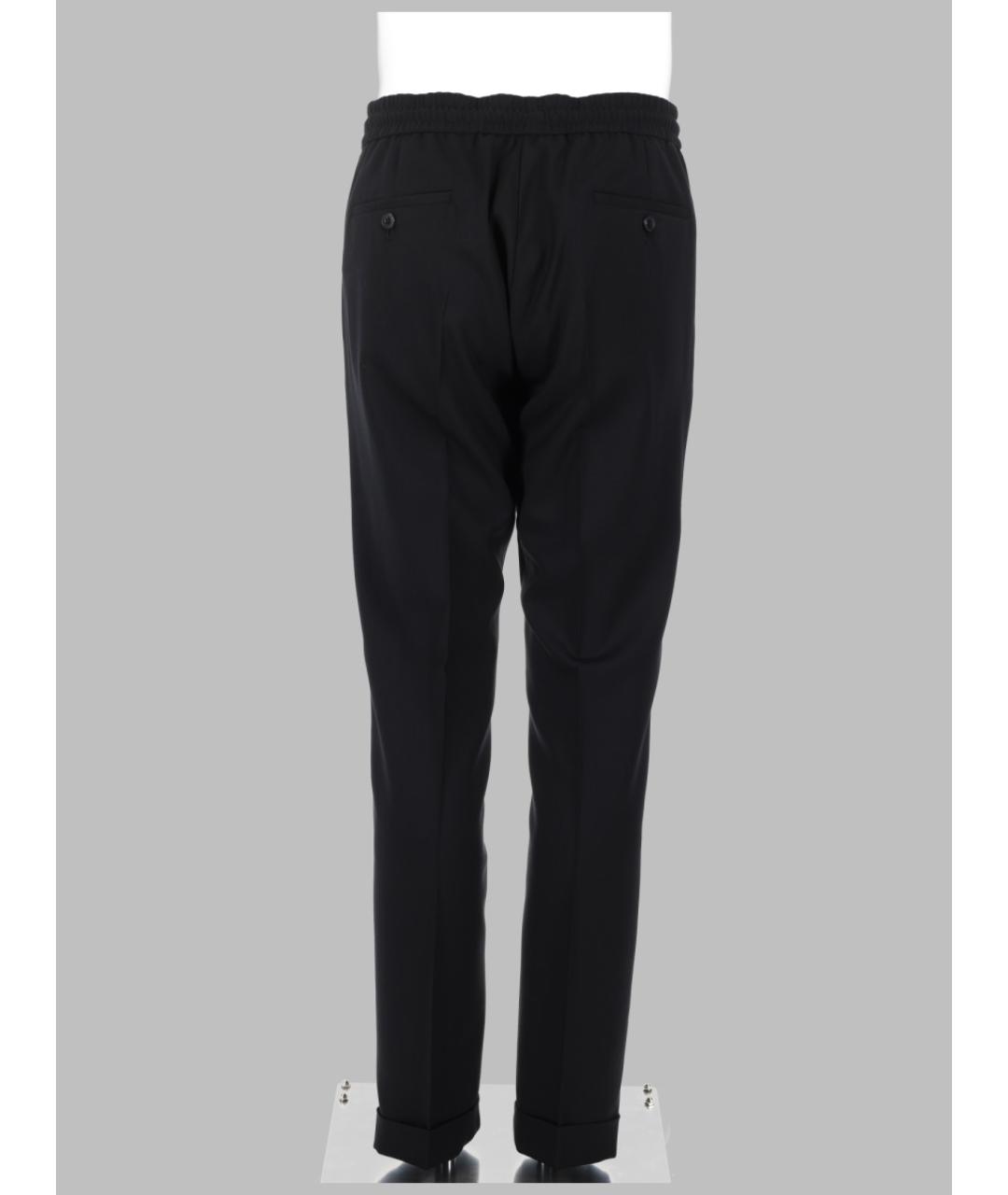 PAUL SMITH Черные шерстяные повседневные брюки, фото 2